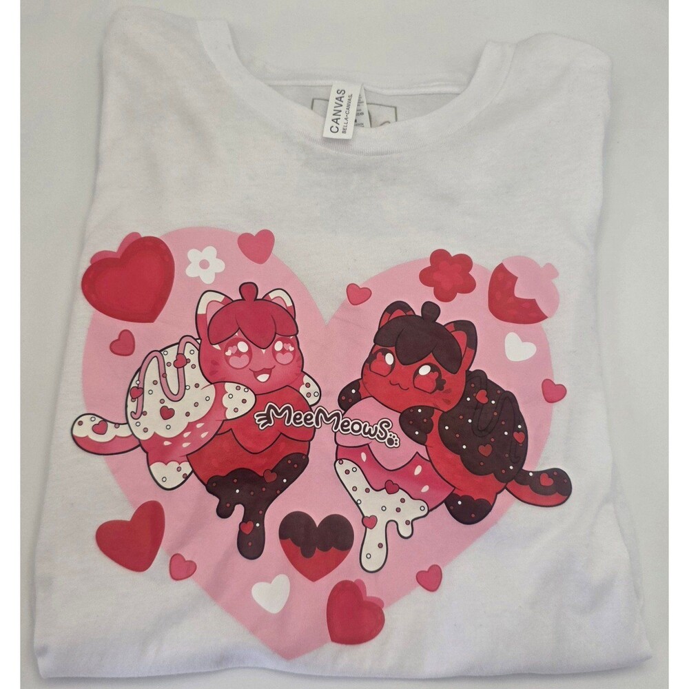 Aphmau Meemeows Strawberry valentines day shirt size medium